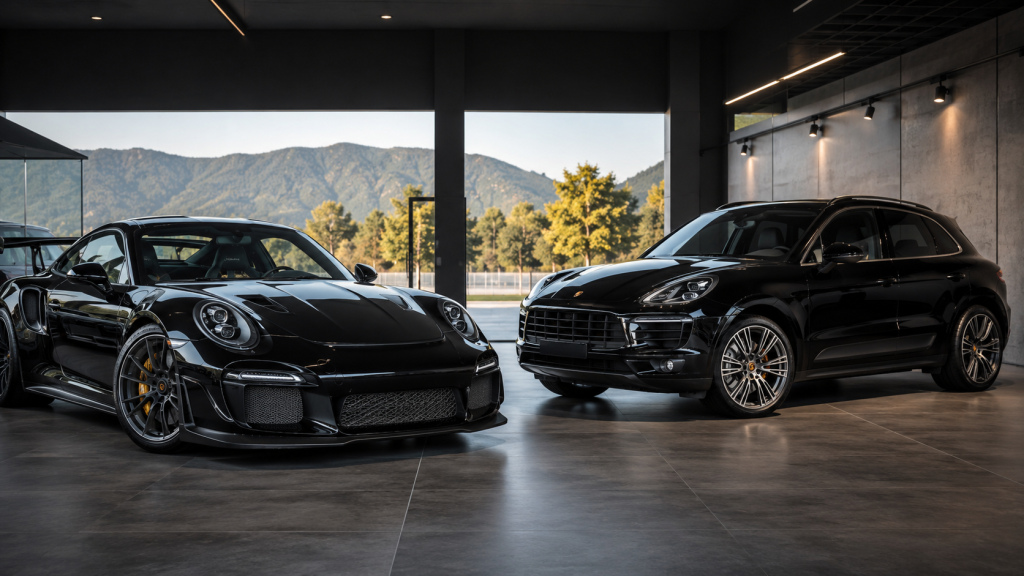 Auto esposte nello showroom AB Car Solutions